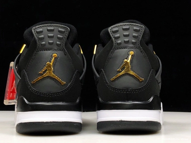 Cheap Black 308497-032 Gold-White Metallic Air Royalty Jordan 4 0710